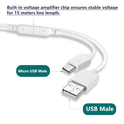 Super Long USB to USB Charging Cable for/Camera Long Wire 393.7in/590.55inch - size: length10m