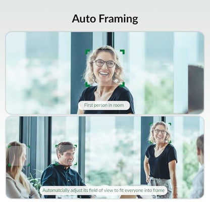 4K Conference Room Camera System with AI Auto Framing, Speaker & Presenter Tracking, Magnetic Privacy Cover, 120° Wide Angle, 5X Zoom, 4-Mic Array & Dual Speakers, USB for Teams, Zoom, Google Meet - size: 10