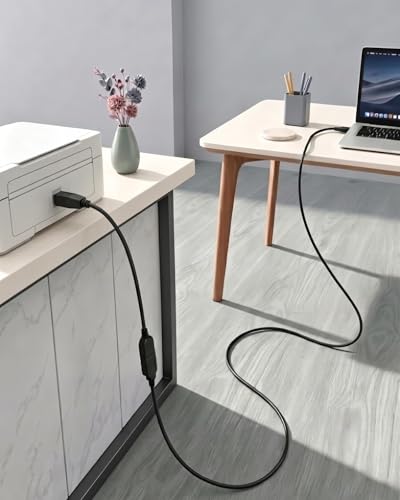 Meokse 25FT USB 3.0 Extension Cable - Compatible with Webcam, Camera, Phone, USB Hub, Mouse, Keyboard, Printer, Hard Drive, VR - color: 25FT/8M