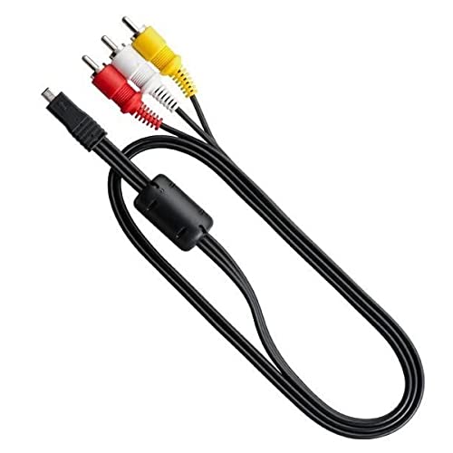 EG-CP16 AV A/V Audio Video Cable Replacement 8Pin AV 3RCA S-Video Cord Compatible with Nikon CoolPix AW100 AW110 L840 L830 L820 L810 S9100 S1200pj D7100 D3200 D3300 D5200 D5300 and More Models (3.9ft)