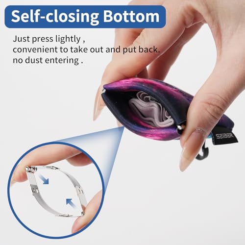 SEIBER Microfiber Eyeglass Cleaning Cloth,with Neoprene Pouch,2P,Camo Dark | 7x7 inch Cloth For Glasses, Laptops, Cameras, Screen, Self-Closing Bottom - color: Camo Dark-(2pack)