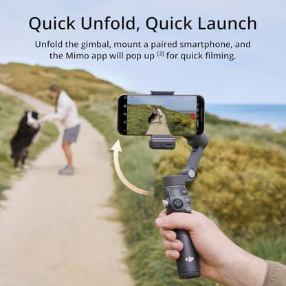 DJI Osmo Mobile 7P Gimbal Stabilizer for iPhone & Android, Native Tracking | Lighting, 3-Axis Phone Gimbal, Quick Launch, One-Tap Edit, Built-in Extension Rod & Tripod, 10hrs Use, Phone Charging