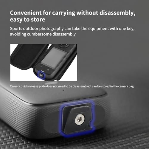 Quick Release Plate Mount Adapter,Easy Setup with 1/4" Screw Tripod Mount Adapter for Go Pro/DJI/Insta360/Sony ZV-1F/Canon G7X Mark III for Tripod/Monopod/Slider (MR63015) - style: MR63015