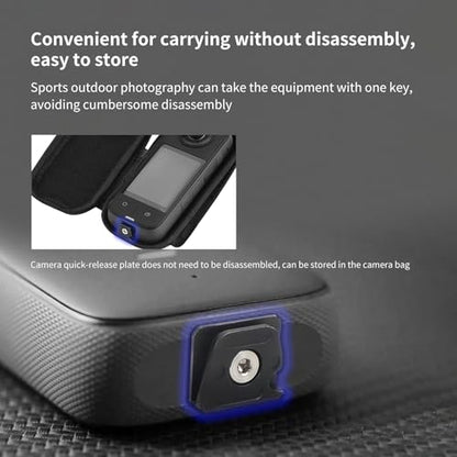 Quick Release Plate Mount Adapter,Easy Setup with 1/4" Screw Tripod Mount Adapter for Go Pro/DJI/Insta360/Sony ZV-1F/Canon G7X Mark III for Tripod/Monopod/Slider (MR63015) - style: MR63015