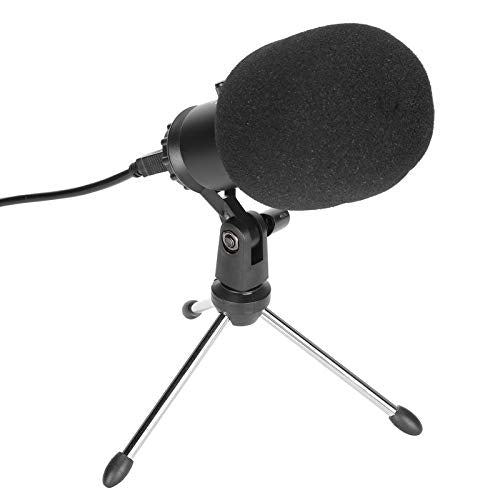 A6 USB Condenser Microphone for PC & Laptop, Plug & Play, Cardioid Pickup, 30Hz-20KHz Frequency Response, Noise Reduction, for Recording, Streaming, Podcasting, Voice Chat