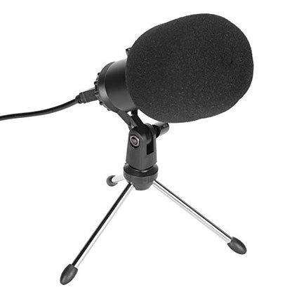 A6 USB Condenser Microphone for PC & Laptop, Plug & Play, Cardioid Pickup, 30Hz-20KHz Frequency Response, Noise Reduction, for Recording, Streaming, Podcasting, Voice Chat
