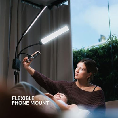 Lume Cube Flex Light Pro - Portable Dual LED Lamp with Tripod and Phone Holder Mount | Flexible 2-Point LED Lights for Tattoo Artists, Beauticians, aestheticians, lash Artists, and Content Creators