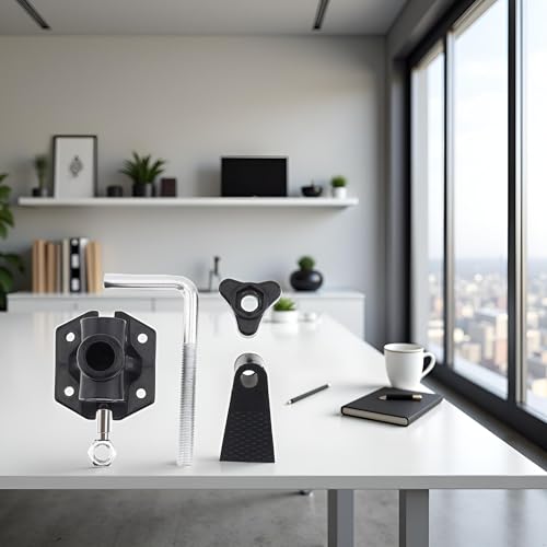 1Pc Black Bracket Clamp Accessories Holder Fit for Mic Clamps Fixed Metal Desk Lamp Clip Fittings Screw Camera Flash Mount Clamp Bracket Monitor Magic Socket Arm Clamp Desk Lamps