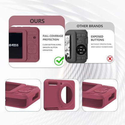 Case for Kodak PIXPRO FZ55 Case, Soft Silicone for Kodak PIXPRO FZ55 - Anti-Scratch Slim Fit Lightweight Protective - Red - color: Red