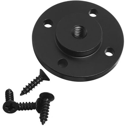2 Set 1/4 inch Thread Tripod Adapter Holder Mount Plate Wall Mount Universal Wall Mount Mic Bracket Aluminium Alloy for Monitor Light Flash DSLR Camera Diameter 40mm 1/4 Hole