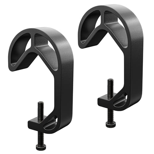 Shower Curtain Stopper Clip,Locking Clamp,Fastener,Fix The Curtain to Prevent It from Sliding,Limit Clip Suitable for Rods of All Diameters from 5/8 to 9/8 in (Black 2 pcs) - color: Black 2 Pcs