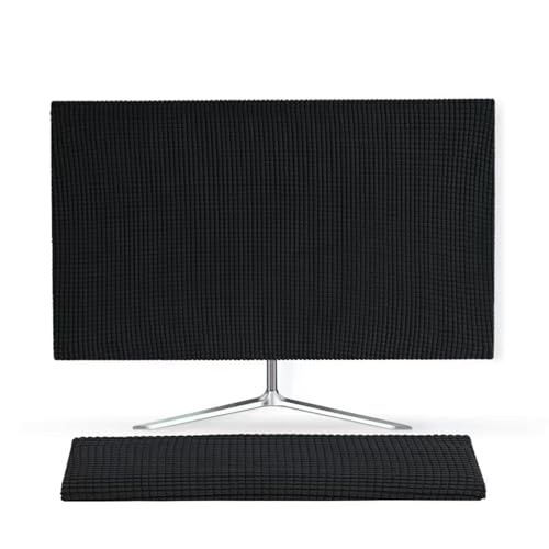 Monitor Dust Cover Keyboard Covers Case Anti-Static Dustproof Protective Cover for LCD/LED/HD Panel Case Computer Sleeve Compatible with PC, Desktop (Black, 23-26inch) - color: Black, size: 23-26inch