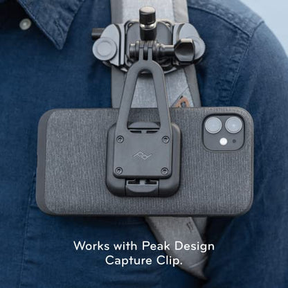 Peak Design Mobile Creator Kit, Black, Aluminum Body, SlimLink Connects to Peak Design Mobile Cases, MagSafe Compatible, Minimalist Design, Phone Mount for iPhone, Samsung and Google Pixel Phones