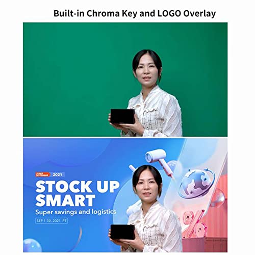 Feelworld L2 Plus 5.5" LCD Multi-Camera Video Mixer Switcher with Touch Screen PTZ Control Chroma Key USB3.0 for Live Streaming
