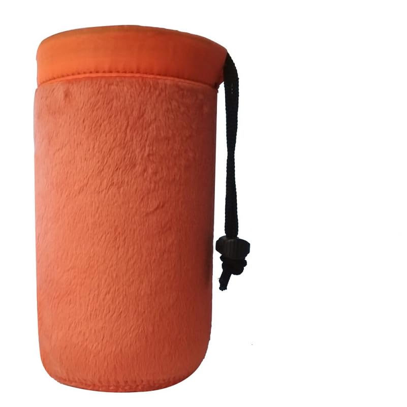 S Size (Small) Camera Lens Pouch, Thick Protective Neoprene Bag Storage Cover Case with Drawstring Design, Soft Plush Interior, Compatible for Canon, for Nikon, for Sony DSLR Lenses - size: S: 8cm x 10cm (D x H)