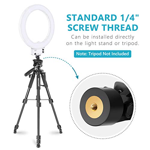 NEEWER 18 Inch Ring Light with Tripod Stand, 55W Large LED Ringlight, Cold Shoe Phone Holder Compatible with iPhone Camera for Video Recording Photography Streaming Selfie Makeup Studio Photo, RL-18