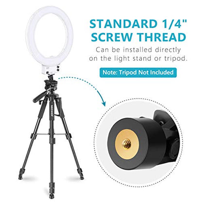 NEEWER 18 Inch Ring Light with Tripod Stand, 55W Large LED Ringlight, Cold Shoe Phone Holder Compatible with iPhone Camera for Video Recording Photography Streaming Selfie Makeup Studio Photo, RL-18