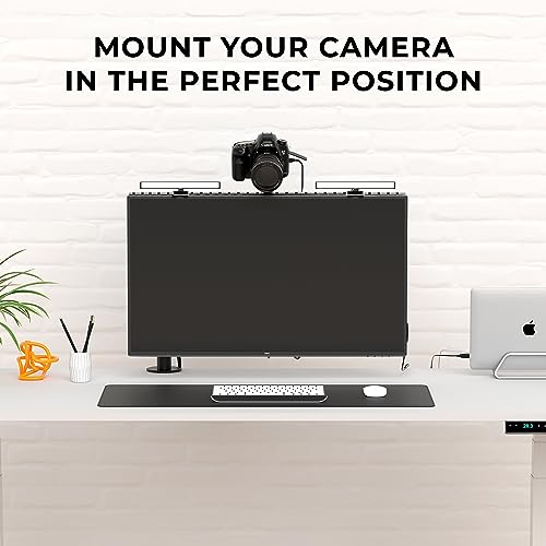 HumanCentric DSLR Monitor Mount Extra Large, Desk Camera Mounting, Light Webcam, Microphone Shelf for Monitor VESA Arm, Replace Clamp Tripods, 100x100mm Patterns, Aluminum, Hardware Included - size: X-Large Shelf