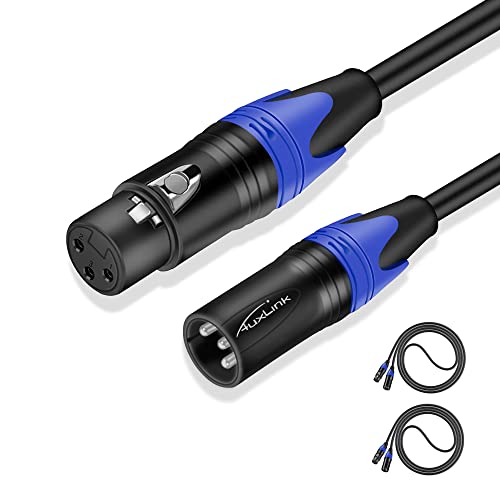 XLR Cable 6ft 2 Pack, XLR Microphone Cable Male to Female, Balanced XLR Cable Suitable for Preambles, Speaker Systems, Radio Station and More - size: 6 Ft 2 Pack