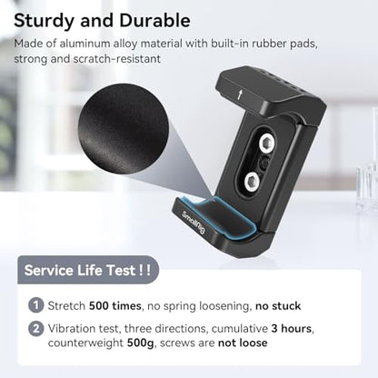SmallRig Aluminum Power Bank Holder, Powerbank Mount Clamp Compatible with Width Range: 53 mm–84 mm (2.1–3.3 inches) and Thickness Range: 0 mm–18 mm (0–0.7 inch) Power Banks - BUB2336