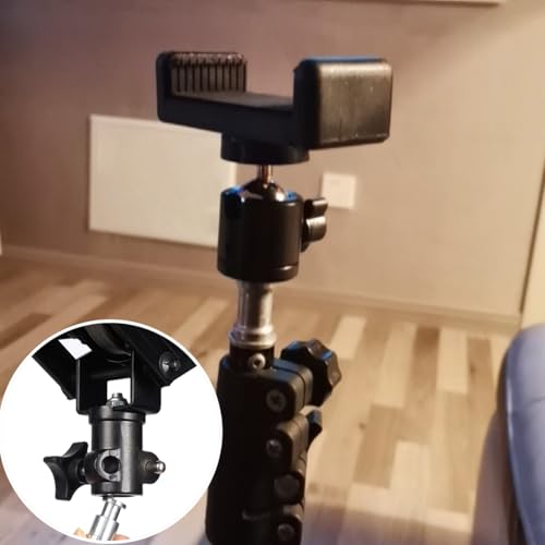KuuGuu 4 PCS Standard 1/4 to 3/8 inch Metal Convertor Threaded Screw Tripod Adapter Spigot Stud for Flash Holder, Studio Light Stand, Ball Head (Copper) - size: Gold(4)