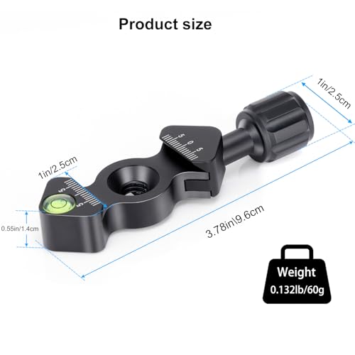 koolehaoda Aluminum Quick Release Plate & Clamp, Arca Swiss Standard | QR Plate Clamp for Tripod Ball Head Monopod L Bracket, Universal Fit, Lightweight Aluminum Alloy Camera Mount