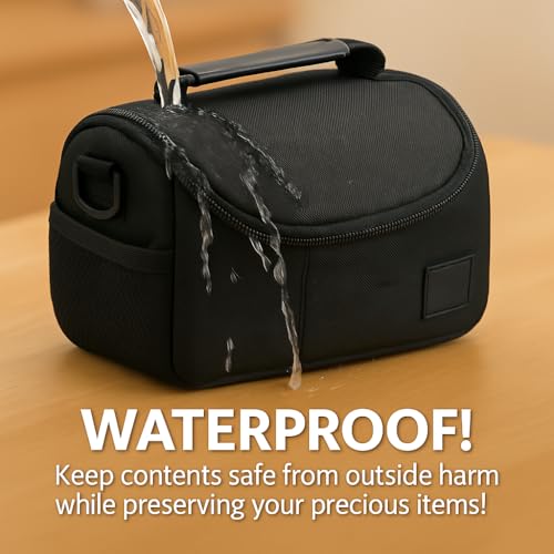 Acuvar Medium Soft Padded Camera Bag Case for DSLR and Mirrorless Cameras – Fits Nikon, Canon, Sony, Pentax, Olympus, Panasonic, Samsung & More – Shockproof Protection for Lenses & Accessories - style: B) Medium