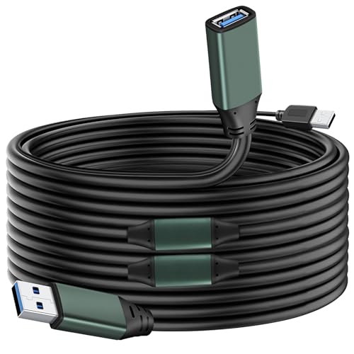 Kumiho 100FT USB 3.0 Extension Cable with Extension Chipsets Signal Booster Active Type A Male to A Female for PlayStation, Xbox, Keyboard, Mouse, USB Flash Drive, Printer, Camera and More - size: 100FT
