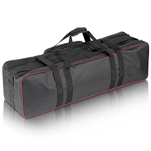 Neewer® 35"x10"x10"/90 x 25 x 25 cm Photo Studio Equipment Large Carrying Bag with Strap for Tripod Light Stand and Photography Lighting Kit(CB-05) - style: 30"x10"x10"/Black+red