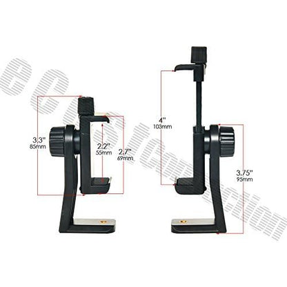Acuvar Universal Phone Tripod Mount Adapter with Ｗireless Camera Remote, Cell Phone Holder with Adjustable Clamp for Selfie Stick Monopod Compatible with iPhone, Samsung - style: 3) Rotating Phone Mount + Remote