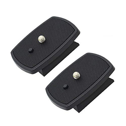 2 Pack Tripod Quick Release Plate Camera Mount Adapter Replacement for Amazon Basics 60" Velbon CX-444 CX-888 CX-460 CX-460mini CX-470 CX-570 CX-690 DF-50 VCT-D580RM VCT-D680RM VCT-R640