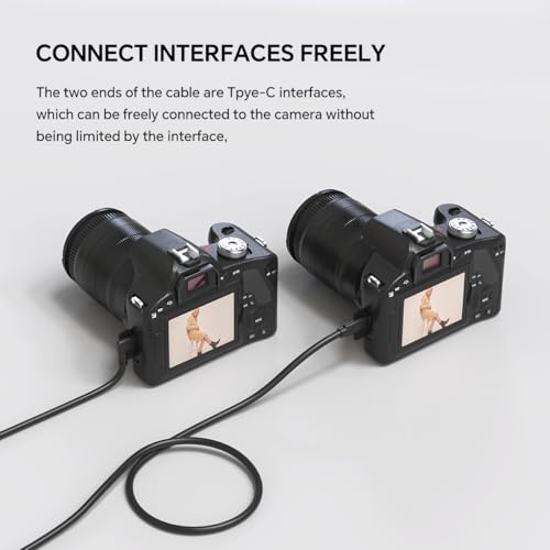 USB-C to USB-C Camera Connection Cable – for Fast Data Transfer and Live Preview for Canon R5/R8/R6 Sony A9 III/A1 II/A1/A9 II Nikon ZF/Z8/Z9 etc (32ft)
