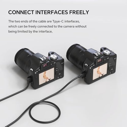 USB-C to USB-C Camera Connection Cable – for Fast Data Transfer and Live Preview for Canon R5/R8/R6 Sony A9 III/A1 II/A1/A9 II Nikon ZF/Z8/Z9 etc (32ft)