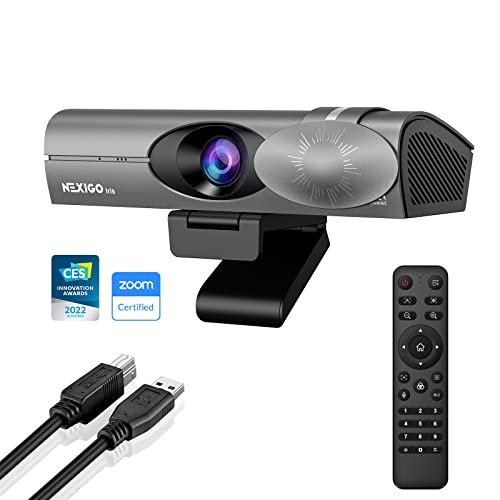 NexiGo Iris, 4K AI Webcam with 1/1.8" Sony_Sensor, Onboard Flash Memory, HDR, PiP, DSLR-Style Control, Auto Framing/Tracking with Flexible FOV, Noise-Canceling Mics, for Zoom/Teams/OBS and More - style: 4K Webcam with Large Sensor