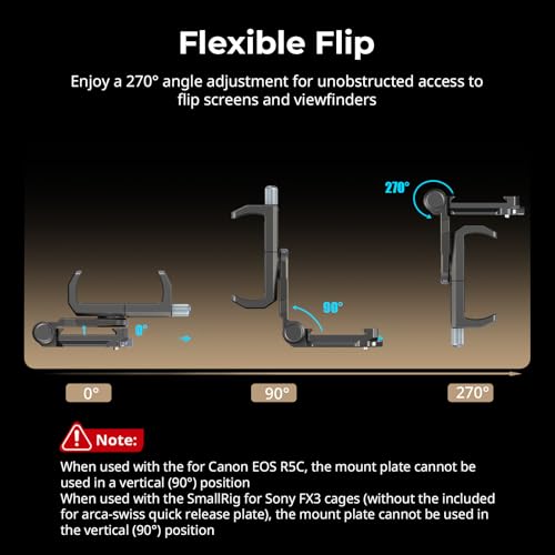 SMALLRIG Power Banks Mount Plate Kit, Power Bank Holder with Double Quick Release Plate for Arca-Swiss, Aluminum Alloy Adjustable Powerbank Mount Plate for Mirrorless Camera and Power Banks - 4695 - style: Power Bank Holder