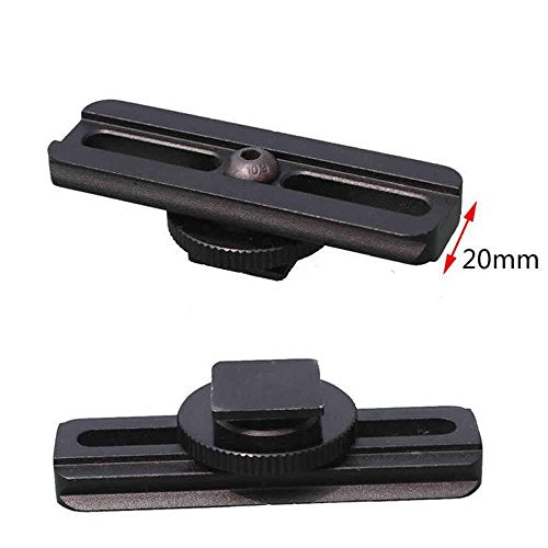Universal Camera Flash Hot Shoe 20mm Rail Adapter for Optics Scope Sight
