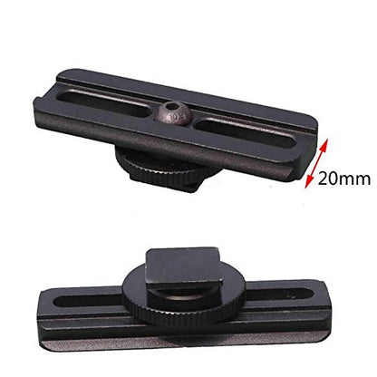 Universal Camera Flash Hot Shoe 20mm Rail Adapter for Optics Scope Sight