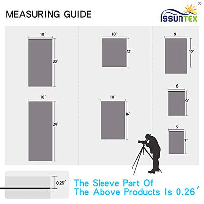 ISSUNTEX 10X24 ft Background Muslin Backdrop, Photo Studio, Collapsible High Density Screen for Video Photography and Television-Gray - color: Gray, size: 10X24 ft