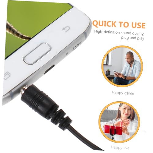 Healifty 3pcs Professional Clip Lavalier Microphones Condenser Mics for Streaming Recording Interviews Video Chat Compatible with Laptop Desktop Podcast Classroom Use