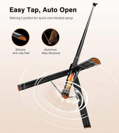for Mag Safe Tripod for iPhone, 360° Angle for Front & Rear Shooting, 65” Selfie Stick for iPhone Android with Remote & Metal Ring,Magnetic Tripod Stand for Video Recording Travel Vlog Live Streaming
