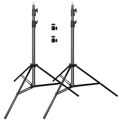 Heavy Duty Light Stand 9.5ft, Aluminum Alloy Lights Stand Spring Cushioned Adjustable Photo Video Lighting Stand, Photography Studio Tripod Stands for Flash LED Video Lights, Ring Lighting, Softboxes - size: Light Stand KT2