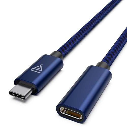 Faracent USB C Extension Cable (20Gbps/240W/3.3Ft), USB 3.2 Type C 3.1 Male to Female Extension Charging & Sync for iPhone Pixel PSVR2 MacBook Air Pro/New iPad Dell XPS Surface Book Blue - color: Blue, size: 3.3ft*1