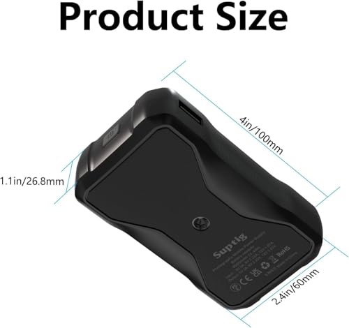 Suptig Portable Charger 9000mAh Battery Pack Power Bank Compatible for Gopro, Canon, Nikon, DJI osmo, Insta 360, Akaso More Camera, Phone etc.