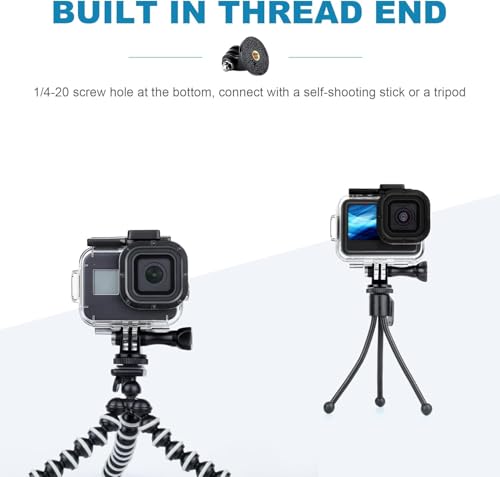 Acuvar Flexible Tripod for Action Cameras, Mini Camera Stand with GoPro Adapter, Compatible with All GoPro Hero Series, Portable Travel Tripod Mount - style: Tripod + Mount for GoPro