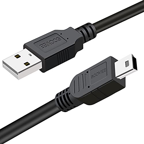 SCOVEE 10FT Camera USB Cable Cord for Canon Rebel/PowerShot/EOS/DSLR/ELPH Digital Cameras, Transfer Wire Data Cable for Canon Rebel Camcorder,Vixia PC Computer Interface Charger Replacement - size: 10ft