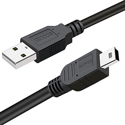 SCOVEE 10FT Camera USB Cable Cord for Canon Rebel/PowerShot/EOS/DSLR/ELPH Digital Cameras, Transfer Wire Data Cable for Canon Rebel Camcorder,Vixia PC Computer Interface Charger Replacement - size: 10ft