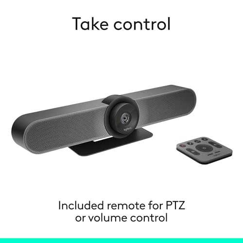 Logitech MeetUp Video Conferencing System, Ultra HD 4K/1080p/720p, 3 Microphones/Adjustable Speakers, Wide Field of View 120°, PC/Mac/Laptop/MacBook/Tablet - Black - style: MeetUp