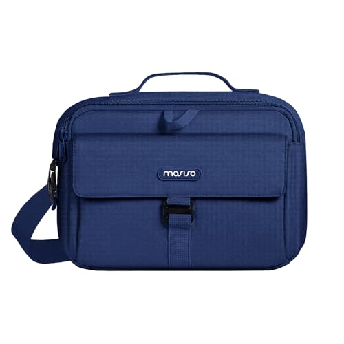 MOSISO Camera Shoulder Bag Case Crossbody Sling Purse, DSLR/SLR/Mirrorless Compact Padded Photography Handbag with Rain Cover Compatible with Canon/Nikon/Sony Cameras and Lenses, Navy Blue - color: Navy Blue