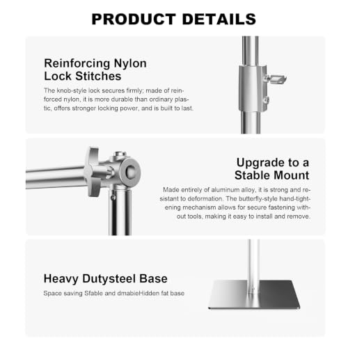 8.5 x 10 FT Heavy Duty Photo Backdrop Stand Kit, Adjustable Background Holder Support System Kit with Carrying Bag, for Photography Video Stutio, Parties Decoration, Advertising Display - size: 8.5x10Ft BG