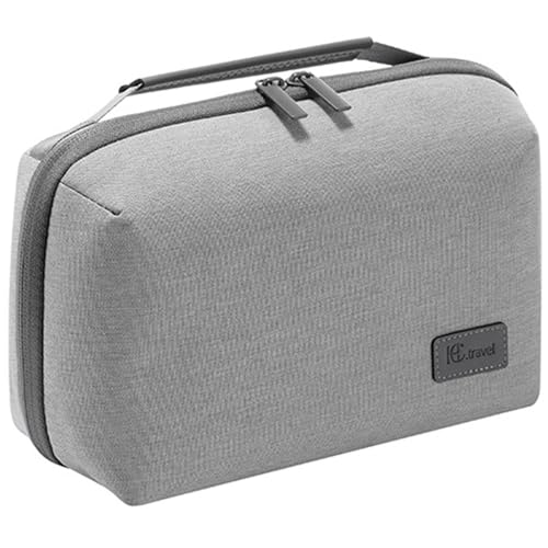 Kaxich Travel Electronics Organizer Pouch, Portable Cable Organizer Case | Waterproof Universal for Adapters Memory Cards, USB Cables (Gray) - color: Gray